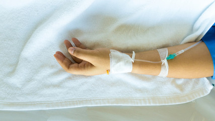 people sick in the hospital sickness on the bed