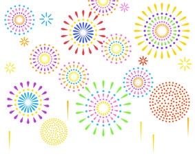 打ち上げ花火素材