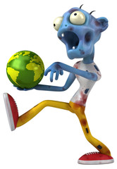 Fun zombie - 3D Illustration