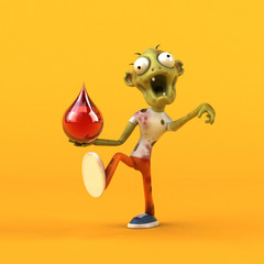Fun zombie - 3D Illustration