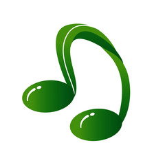 Obraz premium music tree logo
