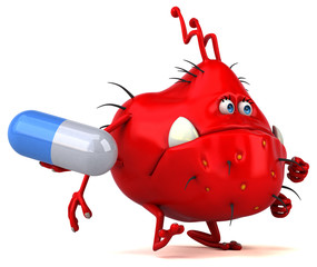 Fun germ - 3D Illustration