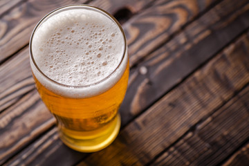 Pint of light beer