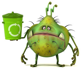 Fun germ - 3D Illustration