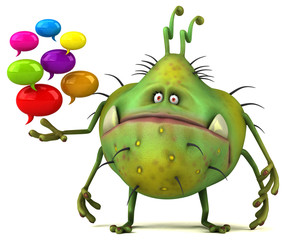 Fun germ - 3D Illustration