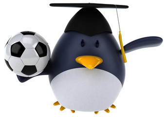 Fun penguin - 3D Illustration