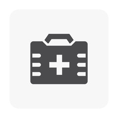 Obraz premium first aid box icon