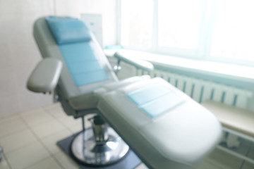 Chairs in the office for reception of donor blood
