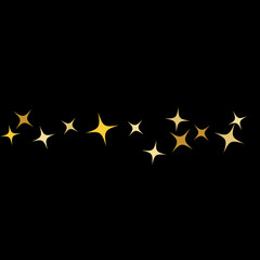 Colorful Stars Confetti, Mystery Sparkling Vector Background. Trendy Glowing Magic Glitter, Lights. Festive Falling Colorful Stars Confetti for Ads, Posters. 