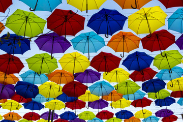  colorful umbrellas