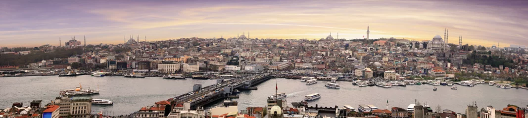 Wandaufkleber Schöne Aussicht in der Stadt Istanbul in der Türkei © Phil_Good