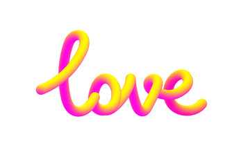 Gradient word love