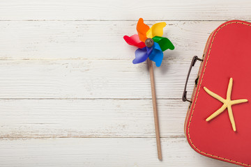 Summer vacation and travel background