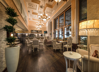 Interior of old fasioned restaurant