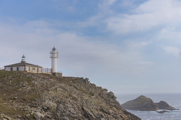Fototapeta na wymiar Lighthouse of Cabo Tourinan (Muxia, La Coruna - Spain).