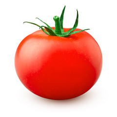 tomato isolated on white background, clipping path, full depth of field
