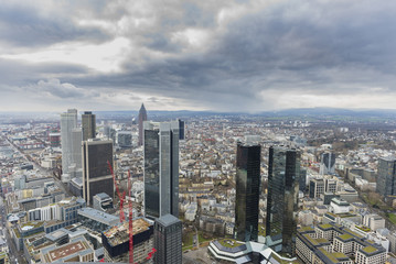 Fototapeta na wymiar View of Frankfurt city (Germany).