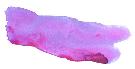 violet stain of paint. watercolor with a watercolor texture