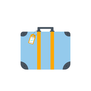 Object of baggage, luggage, suitcase isolated on white background