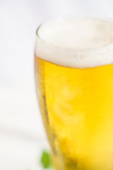 テラスでビール