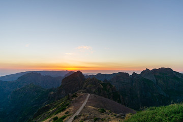 Pico do arieiro sunset
