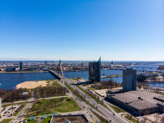 aerial view of Riga