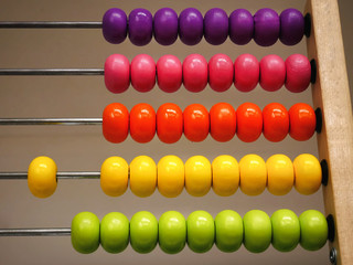 Colorful Wooden Abacus for Basic Mathematics Learning