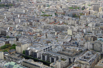 Aerial view of Paris Cityscape