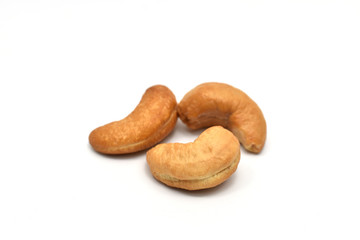 cashew nut isolated on white