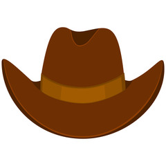 Colorful cartoon cowboy hat