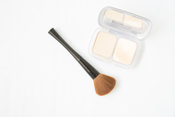 Cosmetics beauty on white background.