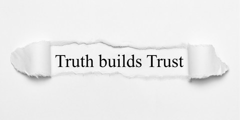 Obraz premium Truth builds Trust