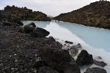 Fototapeta na wymiar Hot spring water in Iceland