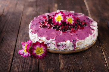 Cheesecake with white chocolate