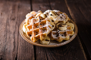 Sugar waffles product photo