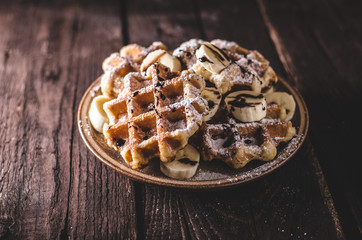 Sugar waffles product photo