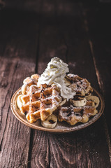 Sugar waffles product photo