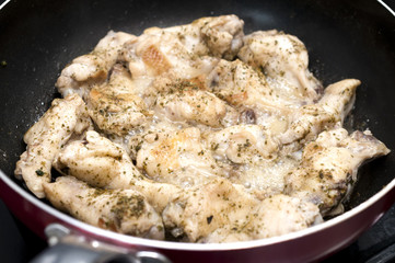 チキンの蒸し焼き