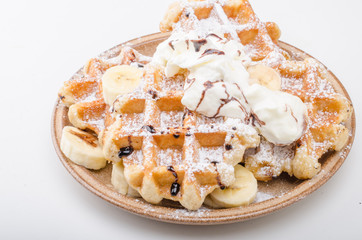 Sugar waffles product photo