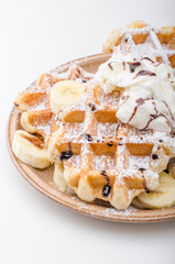 Sugar waffles product photo