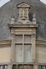 Fototapeta na wymiar Gros plan sur des éléments architecturaux de châteaux de la renaissance française 