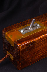 Light fixture handmade in vintage style