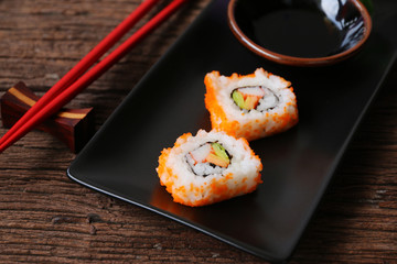 Sushi set japanese food oriental