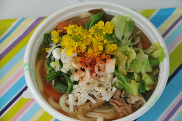 菜の花ウドン