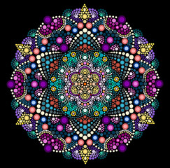 Dot painting meets mandala 2 18. Aboriginal style of dot painting and power of mandala