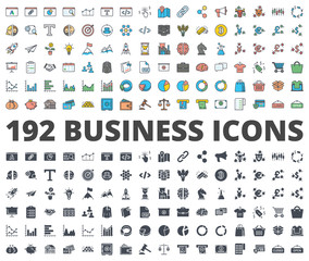 Fototapeta na wymiar Business icon vector colored silhouette