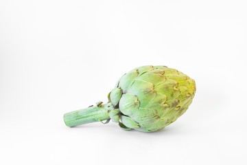 Fototapeta premium Isolated artichokes on white background
