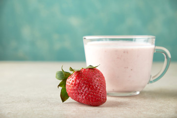 berry strawberry yogurt dessert Breakfast healthy diet calorie fresh natural