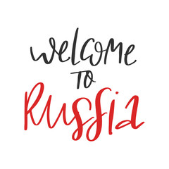 Greeting poster on white background