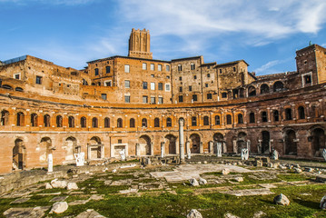 Fototapeta na wymiar ROMA, ROME, Foro Romano and Quartiere Monti, Monti Suburb, Rome, Italy